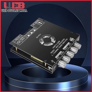 UEB โมดูลขยายเสียง ZK-HT21 ขนาดกะทัดรัด พร้อม Bluetooth AUX USB TDA7498E สำหรับระบบเสียงโฮมเธียเตอร์