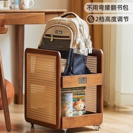 Basket Tidy-up Big Wheel Box Under Desk Storage Box Book Capacity with Book School Bag Storage Stora