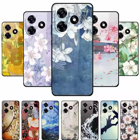 Tempered Glass Case For Honor X5c X5c Plus 4G Case Glass Hard Back Cover For Honor Play 10A 2025 Pho