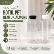 OLBOTTLE ALMOND 250 ML | 250 COFFEE TEA JUICE BOTTLE ML | PLASTIC BOTTLE | PLASTIC BOTTLE 250 ML