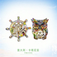 [MAGNET] Italian Owl Katania Refrigerator Sticker