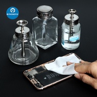 【Trusted】 PHONEFIX 100ml Cell Phone Repair Glass Bottle Pump Dispenser for Acohol Acetone Cleanser P