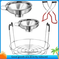 4 Pieces Canning Kit, 1PC Canning Rack+ 1PC Canning Jar Lifter Tong+ 2PC Canning Funnels, Canning Su