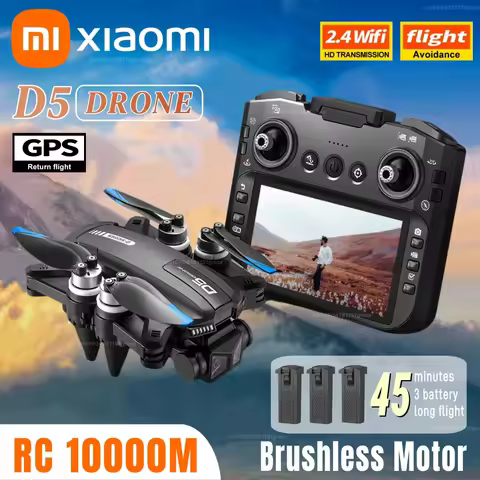 Xiaomi D5 Drone Brushless 4K Dual Camera 3 Battery Optical Flow Obstacle Avoidance Foldable Quadcopt
