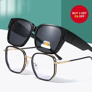 Portable Prescription Eyewear Clip-On Sunshade Lightweight For Outdoor Sports