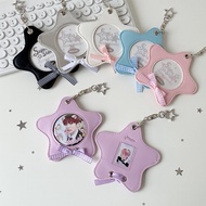 Five-pointed Star Leather Bar Storage Bag⭐️Badge Transparent Protective Case Badge Display Bag Badge