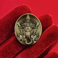 พระพิฆเนศ Ganesh พรคเณศลิขิต หลวงปู่ศรีเทพอุดร วัดพืชนิมิต size 3x 2.5 cm. เนื้อสัตตะ year 64 L14F4