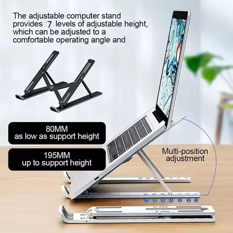 Portable Laptop Stand Foldable Support Base Notebook Stand For Computer Laptop Holder Cooling Pad Ri