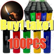 Buy1 take1 100pcs Cricket Disposable Windproof Lighter Refillable lighter 50pcs/1box