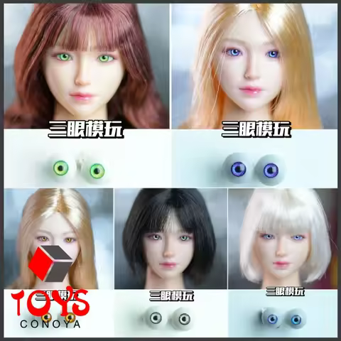 3EYE STUDIO 1/6 Scale Female Soldier Movable Eyeball Replacement Accessory Model Fit I8TOYS I8-H004 