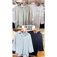 UNIQLO WOMEN'S RAYON BLOUSE WITH SKIPPER COLLAR 3 SLEEVES/4