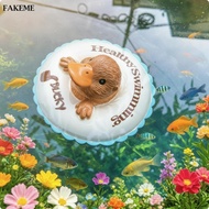 FAKEME Buoyant Duck-Billed Ornament Resin Buoyant Pond Decoration Cute for Aquarium Hobbyists