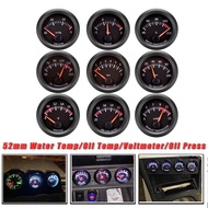 52mm Water Temp/Oil Temp/Voltmeter/Oil Press/Vacuum/Boost Gauge/Air Fuel Ratio/EGT Gauge With Sensor