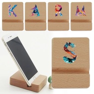 wood stand for desk Phone stand holder Solid Wood stand holder