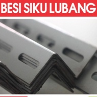 Besi Siku Lubang 50cm per 1 batang