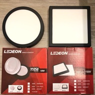 LEDEON Y1058 Y1059 LED 4000K SURFACE DOWNLIGHT ENERGY SAVING 18W/25W SQUARE @ ROUND (COOLWHITE - 400