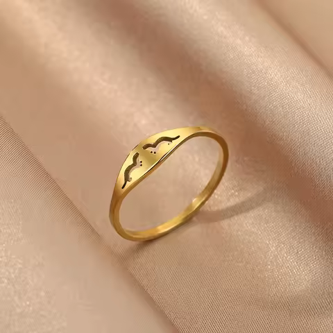 Chandler Otter Ring Stainless Steel Solid Pet Jewelry Gifts Lover Jewelry Girlfriend Gift for Men an
