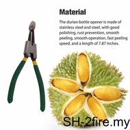 【2fire】Durian Opener 7.87'' Manual Durian Shelling Machine Peelers Peel Breaking Tool Opening Pliers Kitchen Utensils Tool