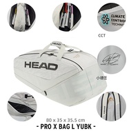 [MFPP] HEAD Pro X Djokovic Series Court Bag Tennis Backpack 6 Packs 9R 12R Racquet Bag Large Capacit