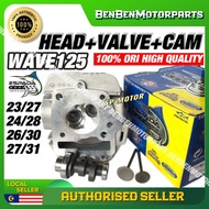 WAVE125 W125 CYLINDER HEAD RACING COMPLETE SET +CAM + VALVE 23/27 24/28 26/30  27/31 ESPADA SHARK LE