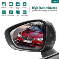 2PCS Car Rearview Mirror Rain Film Auto Nano Anti Fog Film For Side Window Waterproof Car Sticker