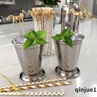 CROFY Horse Straw Decoration, Metal Horse Stirrer Water Cup Accessories Drink Stirrers,  Drink Tool Horse Shape Metal Horse Straw