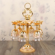 [Featured] Chinese Style Glass Set Small Wine Glass Glass Wine Glass Goblet Classical Wine Set House