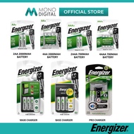 [ORIGINAL] ENERGIZER RECHARGEABLE POWERPLUS 2000MAH / 700MAH BATTERY 2AA / 4AA / BASE CHARGER / MAXI