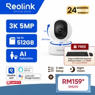 Reolink E1 & E1 Pro Time Lapse 5MP PTZ Indoor Security Camera Dual-Band WiFi 360 Degree for Baby/Dog