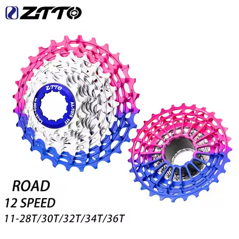 ZTTO 12 Speed Road Bike Cassette 12s 11-28T Colorful Freewheel Ultralight 12s 30T 32T 34T 36T Sprock