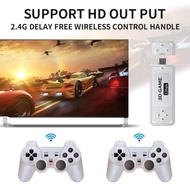Powkiddy Y6 2.4G Wireless Game Tv Stick Retro PS1 Portable Video Game Console 4K HD Multiplayer 128G