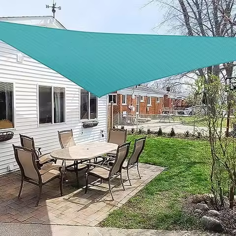 20'x20'x20' Triangle Outdoor Sun Shade Sail Canopy UV Block Backyard Pergola Deck Garden Patio High 