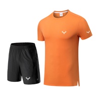 Áo Thun Nadal Tennis Cổ Tròn Tay Ngắn Nam Nhanh Khô Thoáng Khí Thấm Mồ Hôi Bộ Đồ Thể Thao Quần Áo Th