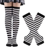 Set of Socks, Gloves, and Striped Cosplay Costume BXT6