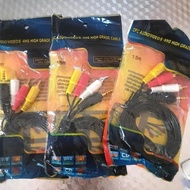 MERAH Gold Plated RCA to mini 3.5mm 1 to 3, 1 to 2, 3 to 3 male red white yellow cable jack 3.5mm ja