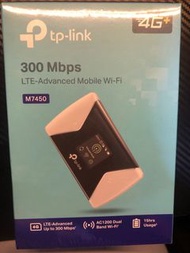 TP-link M7450 sim卡分享器 附 兩顆電池 與電池座充