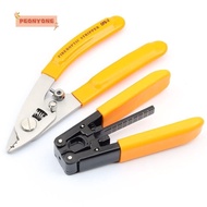 PEONYTWO Cable Pliers, Stainless Steel Orange Wire Stripper Set, Easy to Use Crimping Tool Cable