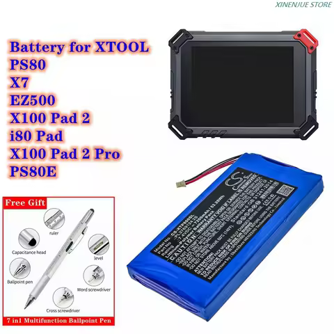 Diagnostic Scanner Battery 7.4V/7200mAh PL3769124 2S for XTOOL PS80, X7, EZ500, X100, Pad 2, i80 Pad