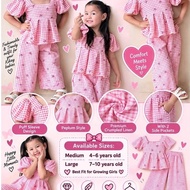 LILAC PUFFSLEEVES PANTS TERNO FOR KIDS (3-9 YRS OLD) kids outfit girl kids girl clothing