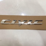 Civic Chrome Emblem For Civic Fd Trunk