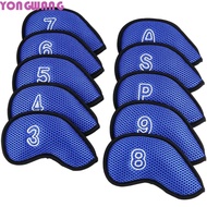 YONGWANG66HR Golf Club Cover Durable 10pcs Golf Head Cover Protective Cover With Number Design 3,4,5