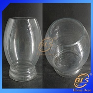 H 40CM GLASS VASE 8055 CONTAINER FLOWER DECORATION FOR GROWING AQUATIC PLANTS PASU BUNGA KACA