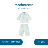 Mothercare Ocean Woven Baby Pyjamas - Piyama Bayi Laki-laki (Putih)