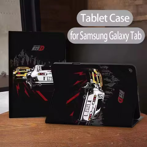 Comics Initial D Logo For Samsung Galaxy Tab A7 A A8 A9 S9 S10 S6 S7 S8 S11 8.7 10.1 10.5 11 10.9 Li
