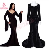 Wednesday The Addams Family Morticia Addams Complete set of cosplay costumes