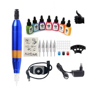 Rotary Tools Tattoo Machine Set - 1 Piece Tattoo Machine with 7 x 15 ml Professional Tattoo Rotary T