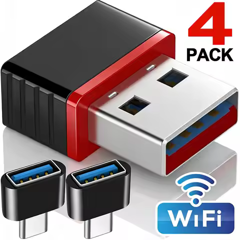 USB WiFi Dongles for Windows Network RTL8188FTV with Type C OTG Adapters Game Console USB C High-spe