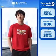 HLA Men's Short-Sleeved Patterned T-shirt - Fashionable, Cool Shirt to Maintain Form