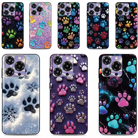 Dog Paw Print Cover For Sharp Aquos R10 R9 R8 R8s Pro R2 R3 Air Zero6 Wish 5 4 Sense 10 9 8 6 6s 3 L