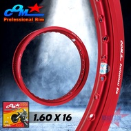 ล้อ COM 1.60 X 16 ขอบเรียบ วงล้อคอม ขนาด 1.60 ขอบ 16 ของแท้ 1 วง วงล้ออลูมิเนียมสำหรับรถจักรยานยนต์ 